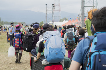 ロックフェスティバルの風景