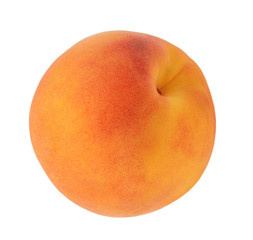 Peach isolated on white