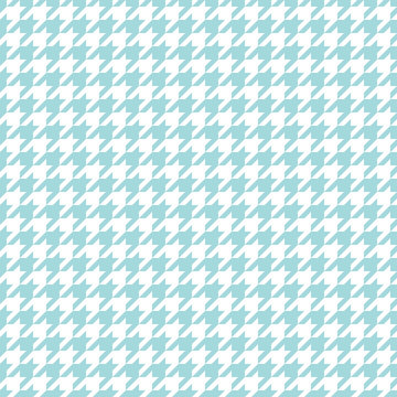 Retro Seamless Houndstooth Pattern Turquoise