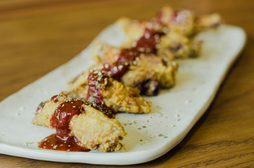 Korean sauce fried chickens