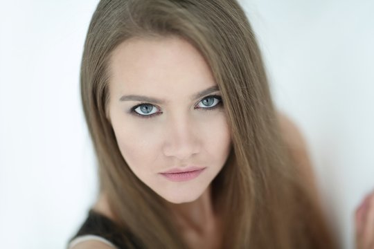 closeup. photo of an attractive young woman