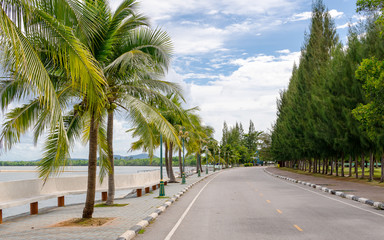 Seafront route With fresh air In casual in Thailand