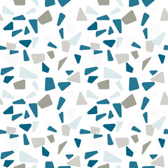 Modern vector seamless pattern with  abstract geometric shapes.