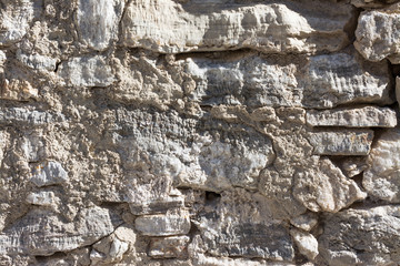Pattern of chalk stones, wall texture and background