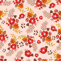 Seamless autumn pattern