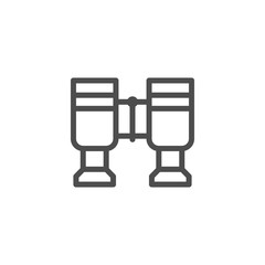 Binoculars line icon