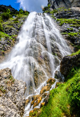 dalfazer waterfall at the achensee lake