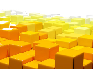 White and yellow background with hexagon pattern