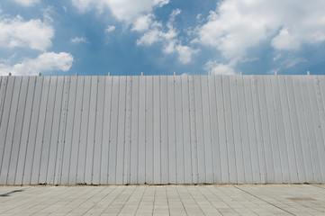 Fototapeta premium street wall background ,Industrial background, empty grunge urban street with warehouse brick wall