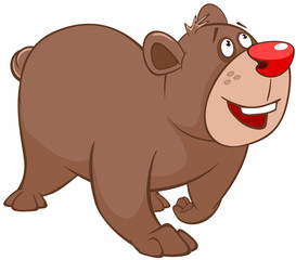 Illustration of a Cute Bear Cartoon