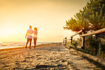 Fototapeta premium summer time and two lovers 