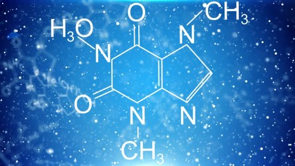 Chemistry science background with different formulas. - Powered by Adobe