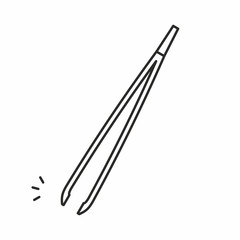 Tweezers vector icon
