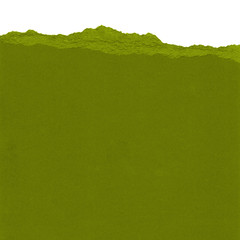 dark green paper torn