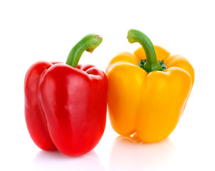 Fresh colorful sweet pepper isolated