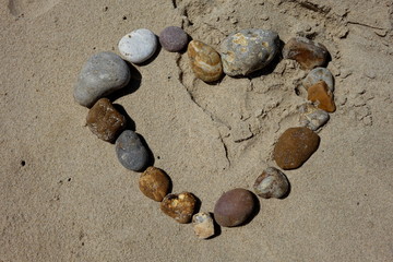 Herz aus Steinen