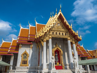Wat Benchamabophit or the Marble Temple in Bangkok Thailand.