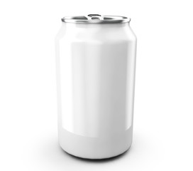 Aluminum can 3d render, ideal for beer, lager, alcohol, soft drinks, soda, fizzy pop, lemonade, cola, energy drink, juice, water