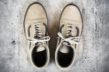 Pair of men's sports shoes