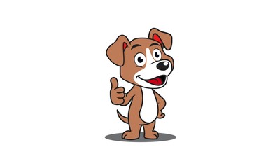 Thumbs Up Dog Vector, Fun Dog Mascot