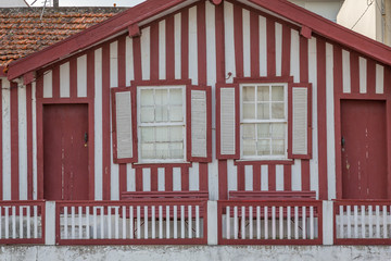 Colorful Houses located in the Portuguese city of Ilhavo