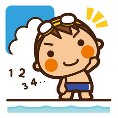 がっこうKids 水泳男子 準備運動