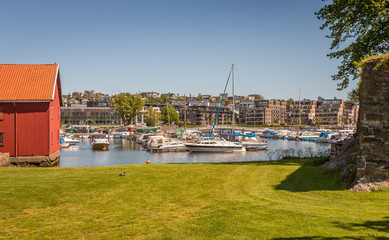 Obraz premium Kristiansand Marina located in Sweden