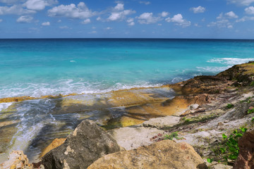 exotic oceanic seascape of the Carribeans
