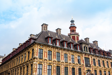Obraz premium Renaissance stock exchange in Lille, France