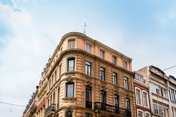 Fototapeta premium antique building view in Old Town Lille, France