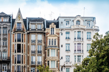 Fototapeta premium street view of downtown in Lille, France
