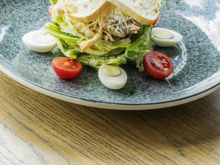 Caesar salad with chicken