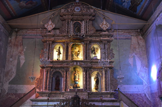 Baclayon church in Bohol island, the Philippines