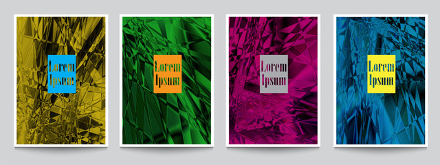 Bright artistic textured covers for design