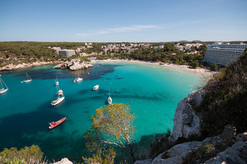 Fototapeta premium panorama sulla baia di Cala Galdana - isola di Minorca (Baleari)