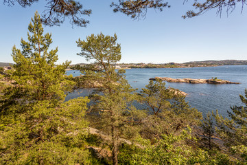Fototapeta na wymiar Kristiansand Coast Line in Norway