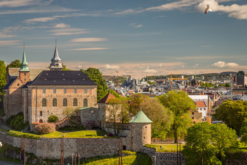 Fototapeta na wymiar Akershus Fortress Oslo Norway