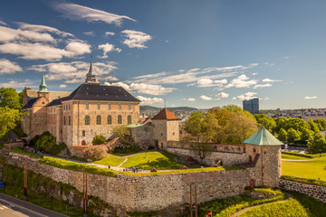Akershus Fortress Oslo Norway - obrazy, fototapety, plakaty