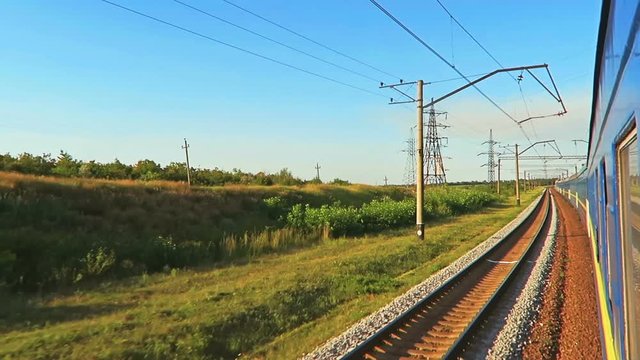 Traveling On A Train 