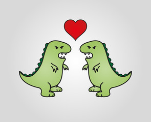 dinosaurier paar