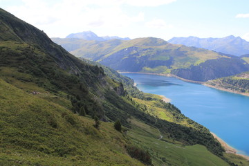 Naklejka premium lac de Roselend, Beaufortin