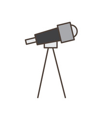 Retro Telescope Vector Illustration