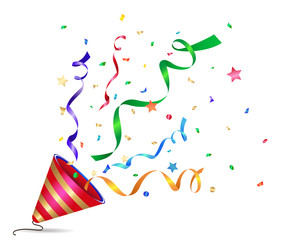 paper shoot colorful isolate on white background