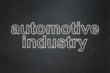 Obraz premium Industry concept: Automotive Industry on chalkboard background