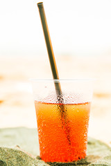 melting drinks on the beach 