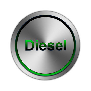 Metal Button Diesel grün