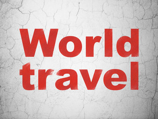 Travel concept: World Travel on wall background