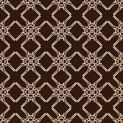 Vintage ornamental seamless vector pattern. Colored ornate background. Template can be used for wrapping paper, wallpaper, fabric, textile, flooring, oilcloth, tiling and other design.
