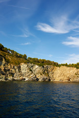 Fototapeta na wymiar Elba Island Coast Near Lido Di Capoliveri