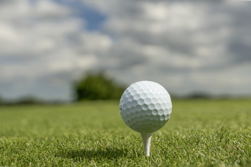Golf, Tee, Wolken